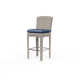 Manhattan High-Density Polyethylene (HDPE) Wicker Outdoor Bar Stool with Cushion