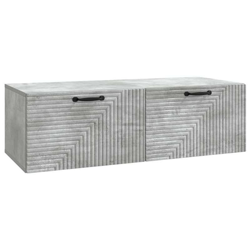 TV Stand, 30cm H x 98cm L x 41cm W, Concrete Grey