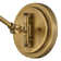 Arti 7.75-in Swing Arm Extendable Single Light Sconce with On/Off Switch