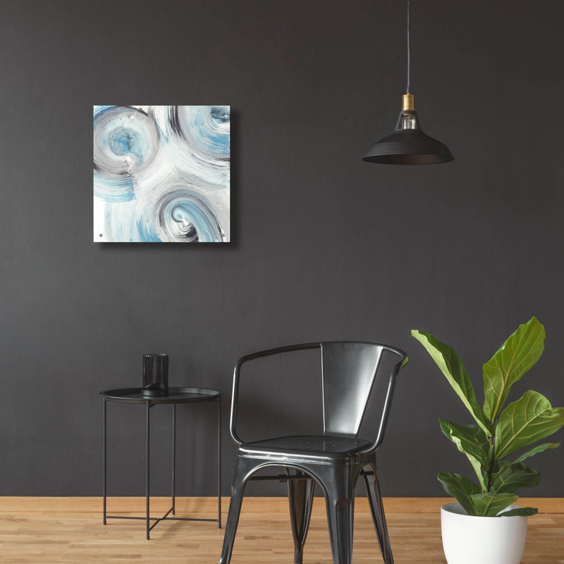 «Ripple Effect 5» par Ethan Harper, art mural en verre acrylique, H 24 po x l 24 po