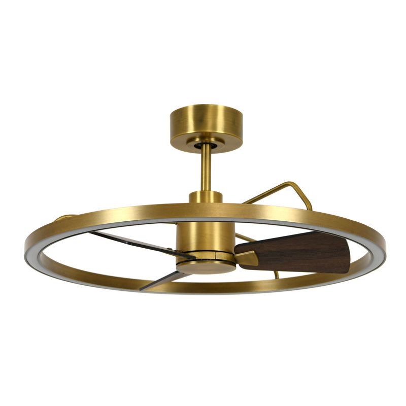 Cessna 28" Ceiling Fan with Light and Remote, Modern LED Ceiling Fan for Bedroom, Energy Efficient DC Motor, Modern Fandelier