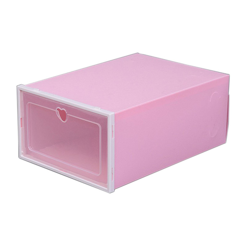Boîte à chaussures en plastique transparent, Pink