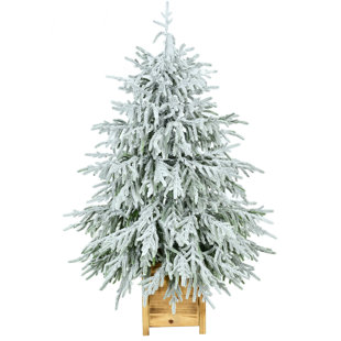 Potted Artificial Holiday Porch Tree