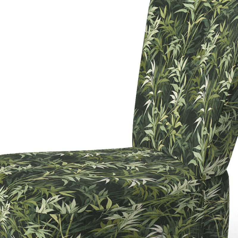 Chaise d'appoint rembourrée Green Floral
