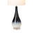Isau Stunning Ombre Glass Table Lamp with Linen Shade (Set of 2)-527660733