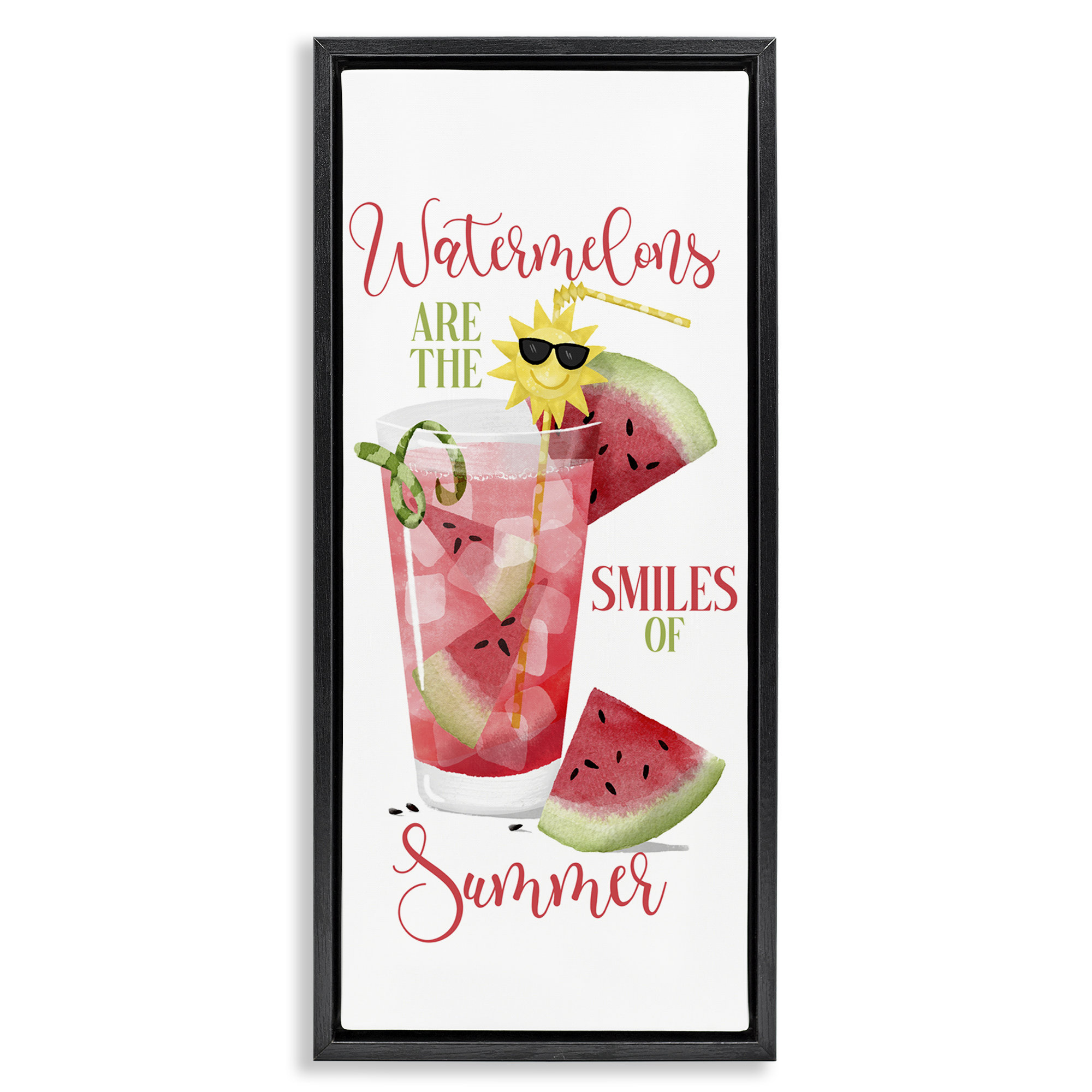 Ophelia & Co. Summer Watermelon Sentiment Canvas Wall Art by Deane ...