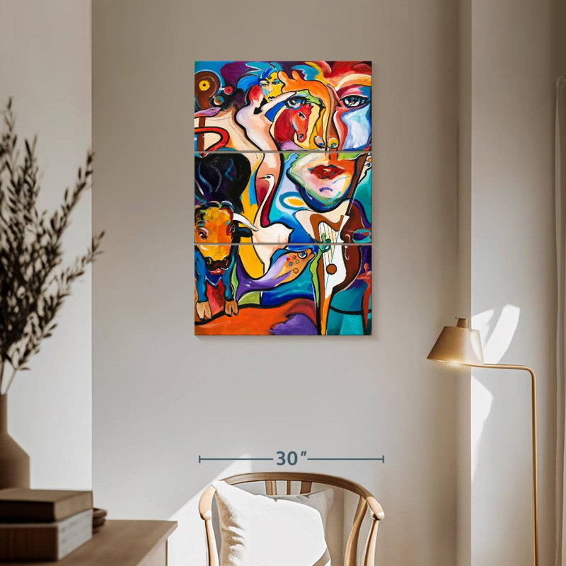 Leisha Mirage Abstract, 57" H x 36" W