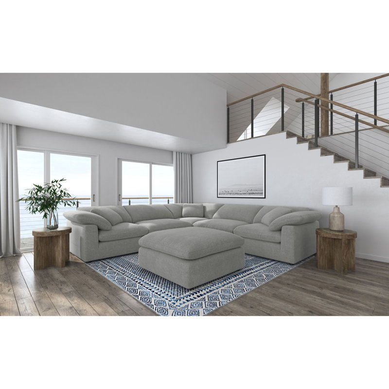 Canapé modulaire rembourré 6 pièces Segoura
