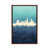 Classic Brown Wood Floater Framed