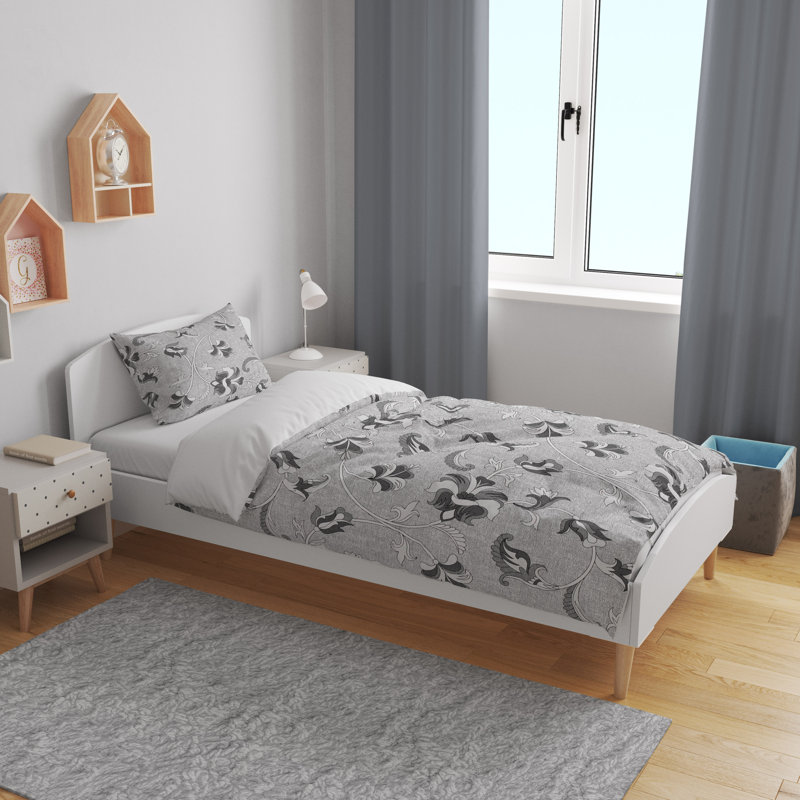 Floral Duvet Cover, King Duvet Cover + 2 King Shams