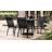Buckden 4-Person Patio Dining Set with Square Glass Table-44084217