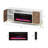  Carina 68'' Media Console TV Stand,Entertainment Stand W/ Storage Credenza with Electric Fireplace Included-1632480041