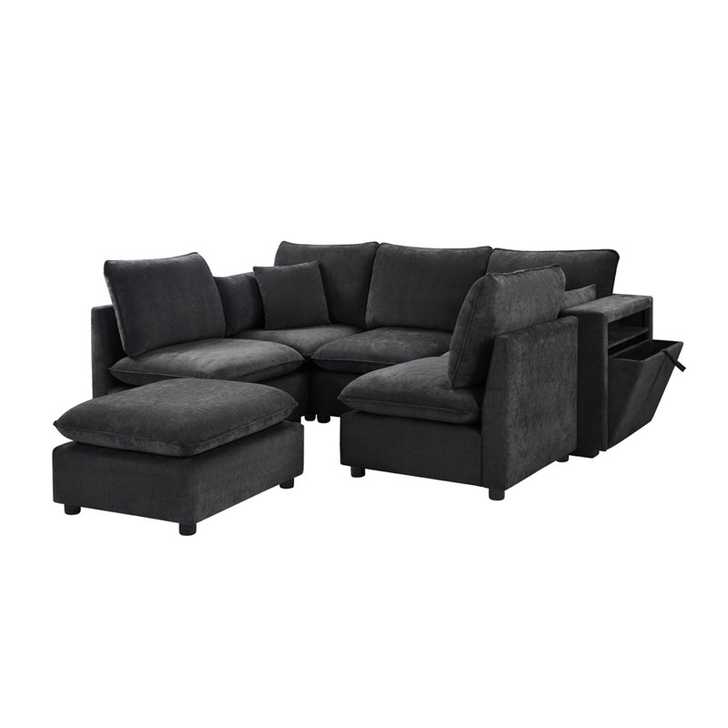 Canapé modulaire Modern, Noir