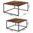 2-Piece Square Nesting Coffee Table Set for Living Room