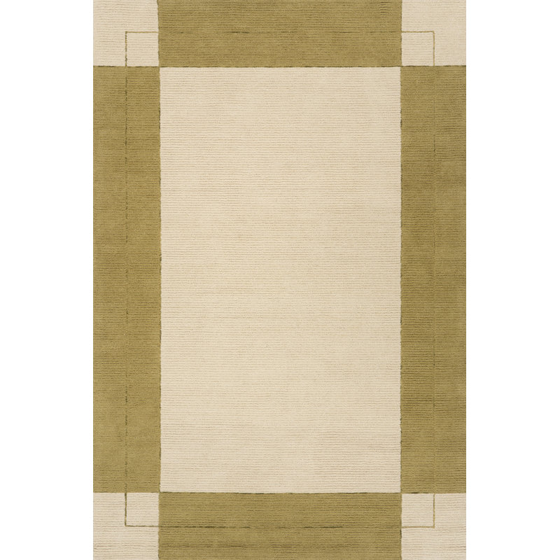  Tapis en laine Pavelle, Vert, Rectangle 8 pi 6 po x 11 pi 6 po