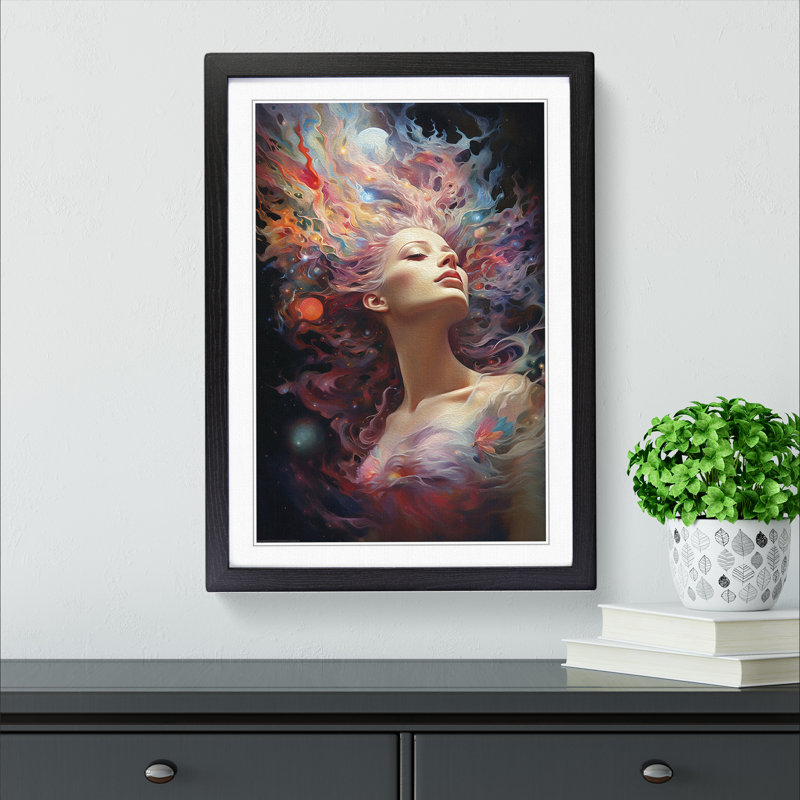 Universe Realism Art - Framed Print, Black Framed, 34cm H x 25cm W