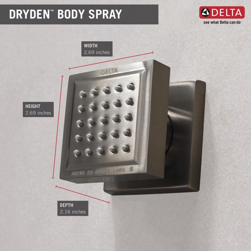 Jet pour le corps, Acier inoxydable Brilliance