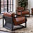 Pascual 26.75'' W Genuine Leather Accent Lounge Arm Chair-58994166