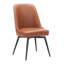 Ensemble de 2 chaises de salle à manger pivotantes et rembourrées à hauteur réglable et sans accoudoirs-1191002802