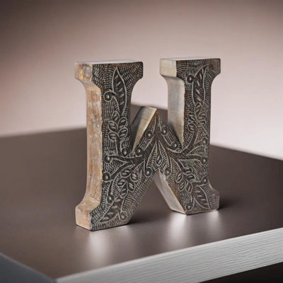 Haddam Text & Numbers Letter Block