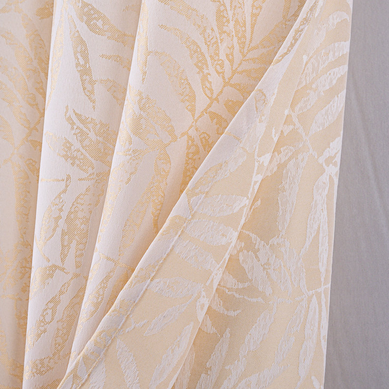 Crysania Room Darkening Single Curtain Panel, Beige