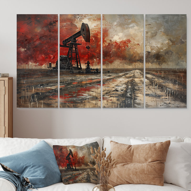 Kynslea - Ensemble d'art mural sur toile, H 32 po x l 64 po
