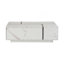 Table basse rectangulaire à plateau coulissant avec 2 tiroirs et 2 rangements cachés pour le salon 47,2 po (blanc)