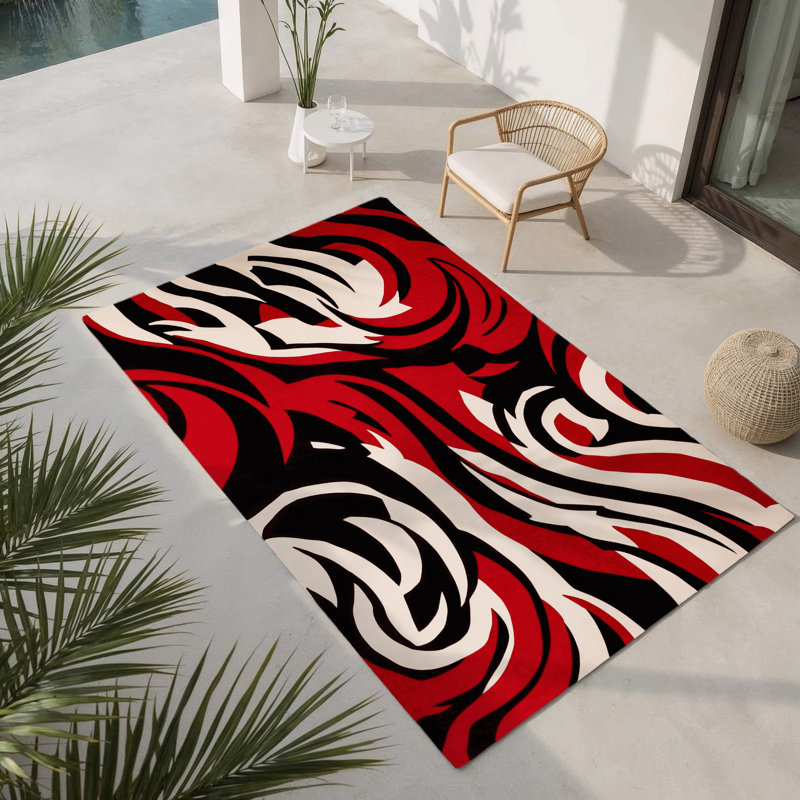 Tapis intérieur et extérieur Nebula Inferno, Rectangle 1 pi 6 po x 2 pi 6 po