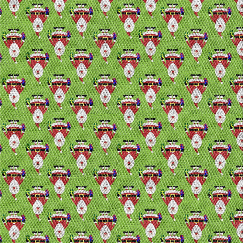 Tapis décoratif vert Bonda, Carré 6 pi