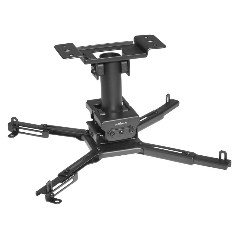 Support de projecteur universel réglable pour plafonds plats ou en angle TruVue + par Peerless-AV, de 5,1 po à 18,5 po, peut supporter jusqu'à 99 lb.