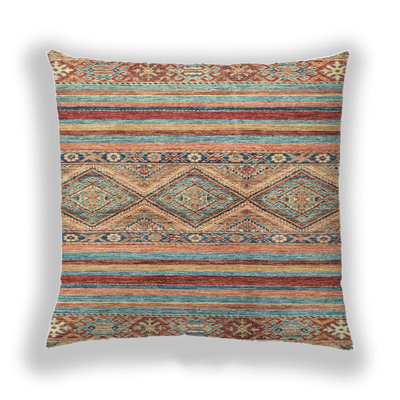 Coussin décoratif abstrait 2443, Microsuède