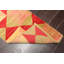 Tapis doré en laine noué à la main de conception unique 2 pi x 4 pi Annilyn