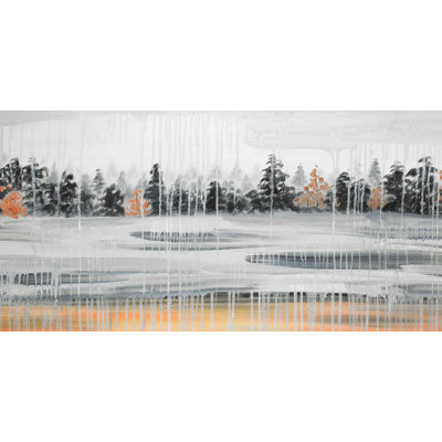 Winter fir landscape - 15.75"x31.50" Desk mat