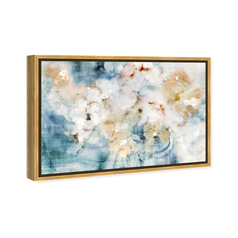 «Flowering Petals Morning», impression sur toile, Cadre doré, H 30 po x l 45 po