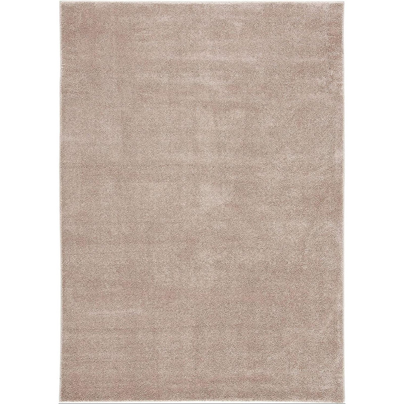 Tapis taupe de couleur unie Rasheba, Rectangle 3 pi 3 po x 5 pi 3 po