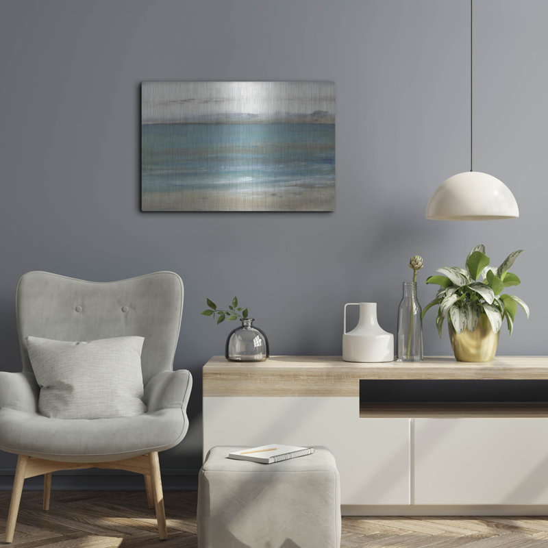 Dovecove «Seashore I» par Tim O'Toole, art mural en métal, H 16 po x l 24 po