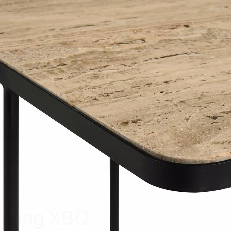 Table d'appoint avec cadre noir
