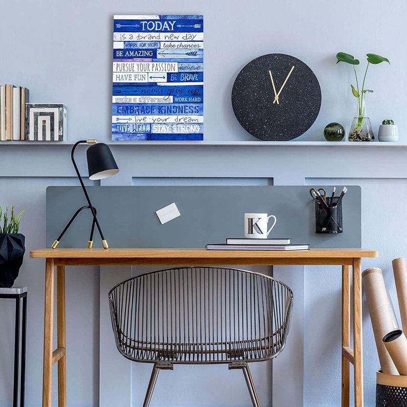 Wrapped Canvas Print, 40 cm H x 30 cm W, Blue