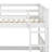 Full Over Full Bunk Bed With Ladder, Wood Bunk Bed With High Guardrail For Kids, Teens, Dorm Rooms-145923054