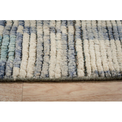 9x13 Gray Hand-Knotted Wool Deconstructed Geometry Tribal Modern Contemporary Carpet Rug
