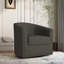 Upholstered Cotton Swivel Barrel Chair-1253173263