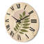 Horloge murale abstraite lune géométrique avec feuille IV-63901891