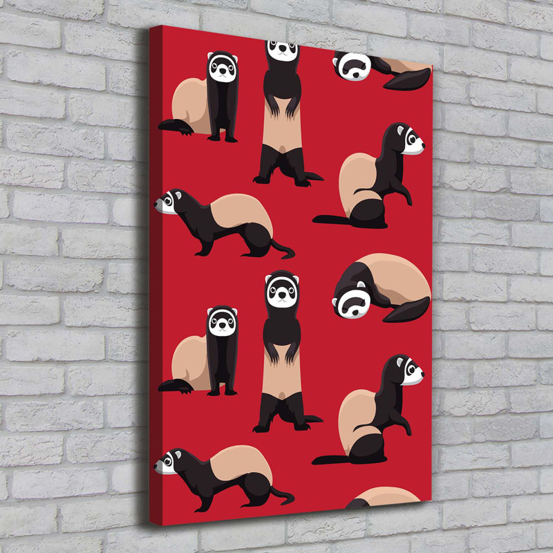 Ferrets - Wrapped Canvas Print