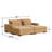 Kingswood 89'' Corduroy Sofa-1150002700