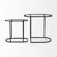 Eboni Glass End Table
