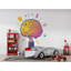 Décalcomanie murale d'ampoule colorée, autocollant Creative Mind, art mural pour chambre d'enfant, décoration de salle de classe, murale d'étude, 164Gm-2140602865