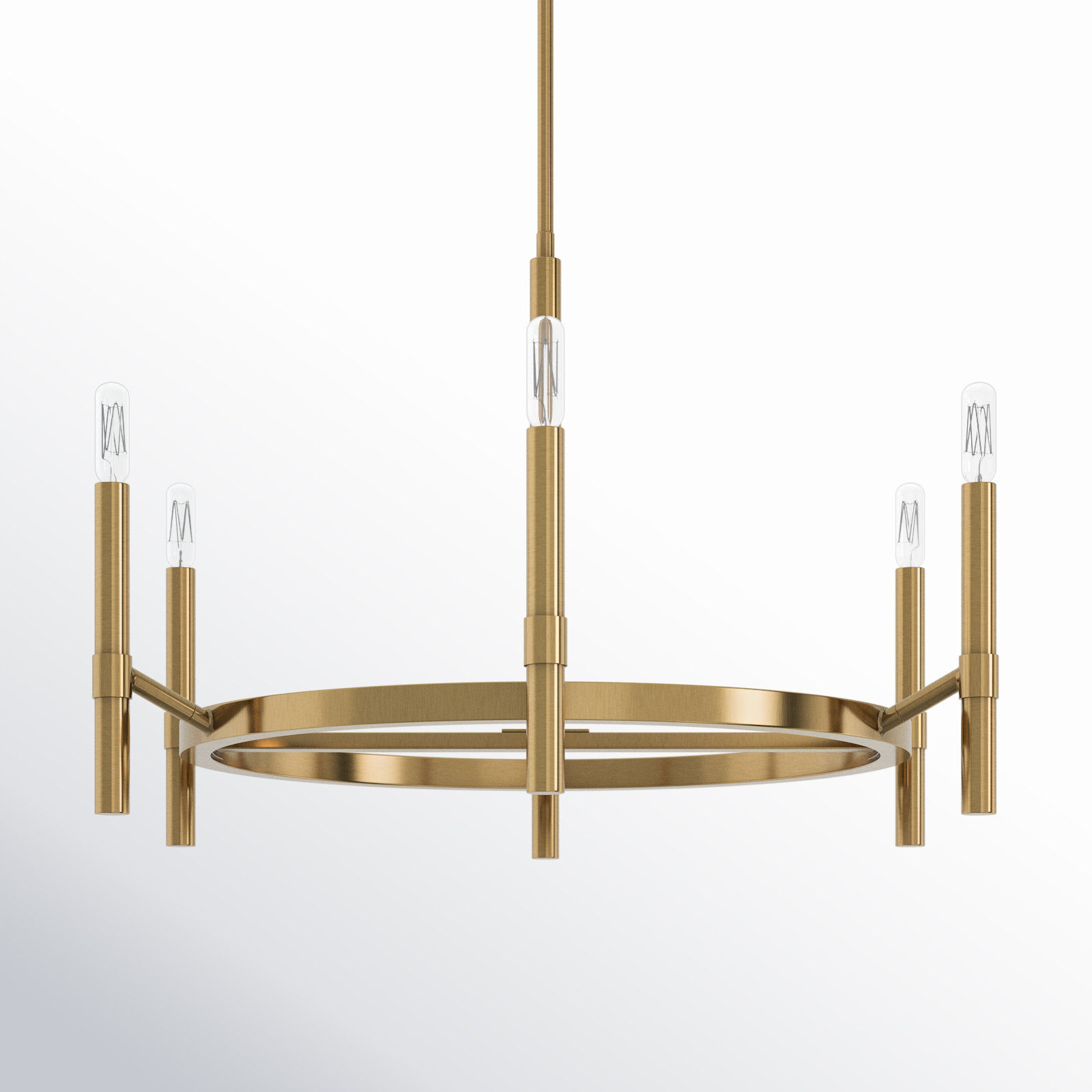 Parsons 6 -Light Metal Dimmable Chandelier , Brass