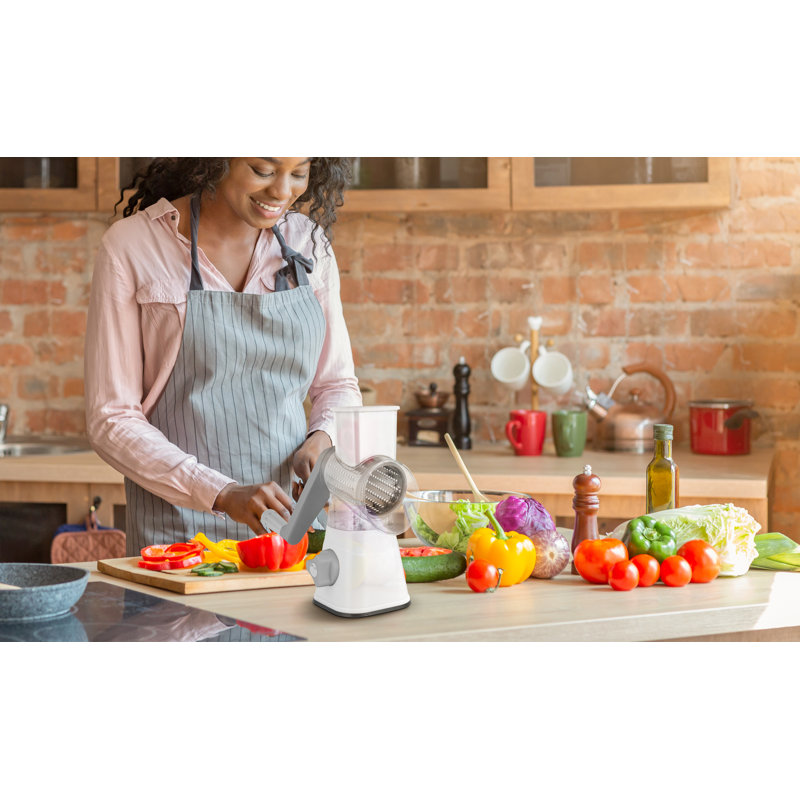 Eternal Rotary Grater And Slicer With 3 Barrels/blades