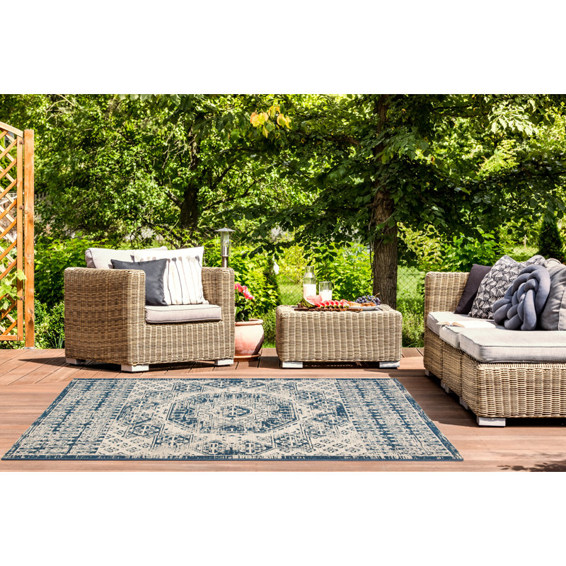 Tapis d'intérieur / extérieur performance Amedee, Rectangle 5 pi 3 po x 7 pi 7 po