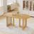 Midkiff 33.5"W×30"H Oval Dining Table Kitchen Table with Rattan Double Pedestal Base-2123654460-2103659486